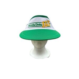 Vintage 113th Kentucky Derby Visor Hat Cap - May 2 1987 Churchill Downs KY